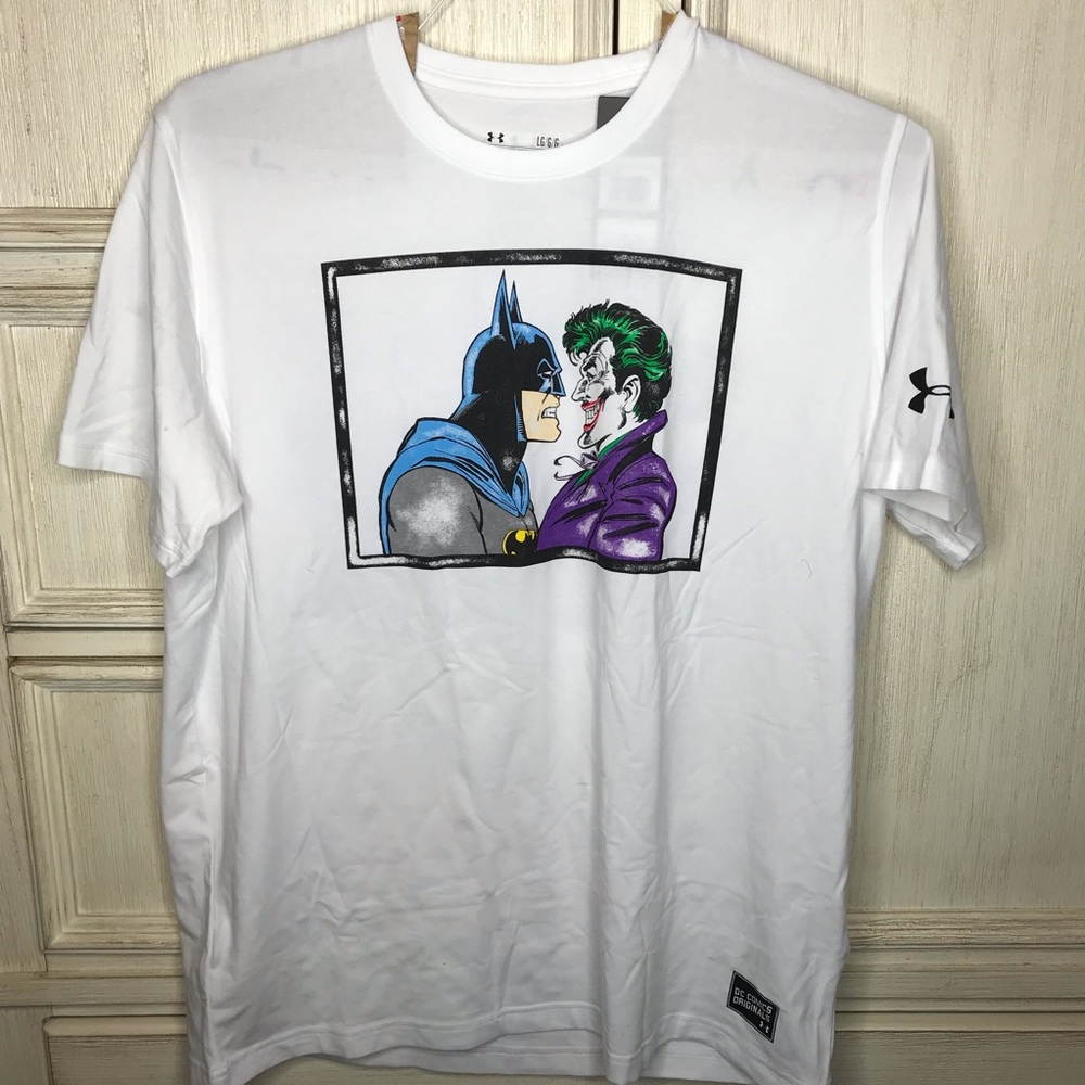 Under Armour Heat Gear Retro Batman Vs Joker Tee